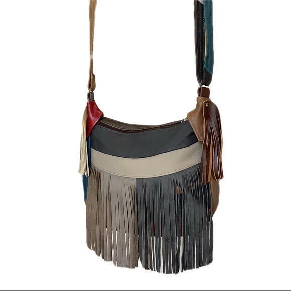 XXSOLDXX Leather fringe boho Boho shoulder|boho fringed crossbody - Picture 7 of 11